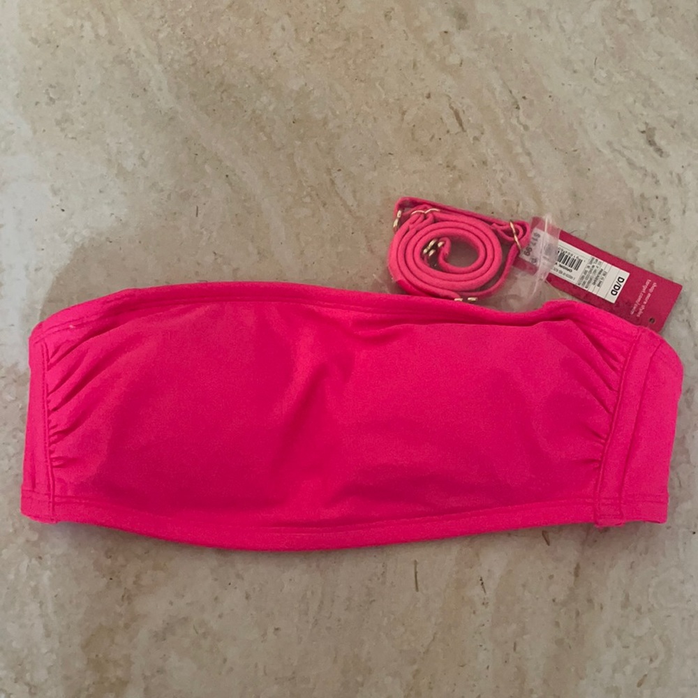 NWT XHILARATION BANDEAU SWIM TOP